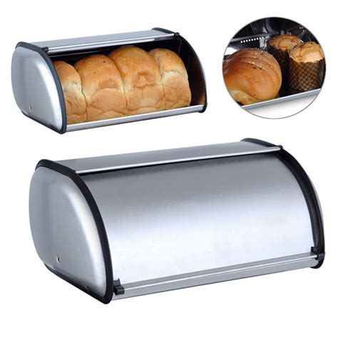 walmart bread box stainless steel|bread storage bins.